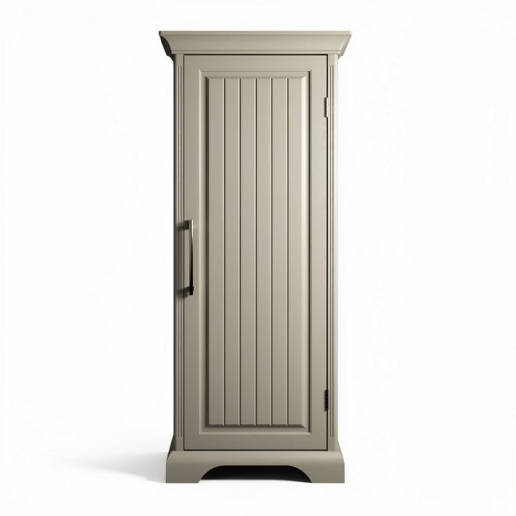 Armoire de rangement en bois couleur beige dimensions 50 x 40 x 150cm