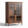 Armoire en bois avec portes en verre dimensions 90 x 45 x 180cm