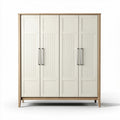 Armoire moderne en bois et métal de couleur blanche 180 x 120 x 50cm